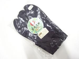 未使用品　福助　男物黒足袋(26.5センチ・4枚コハゼ)